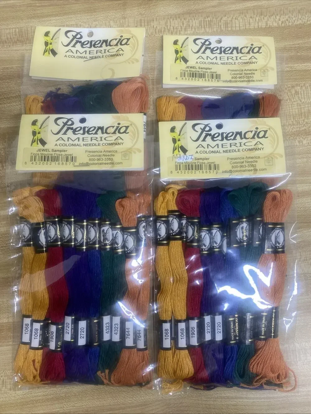 Lot of 4 Presencia Pearl Cotton Floss Thread Jewel Sampler Pack Basic New Unopen